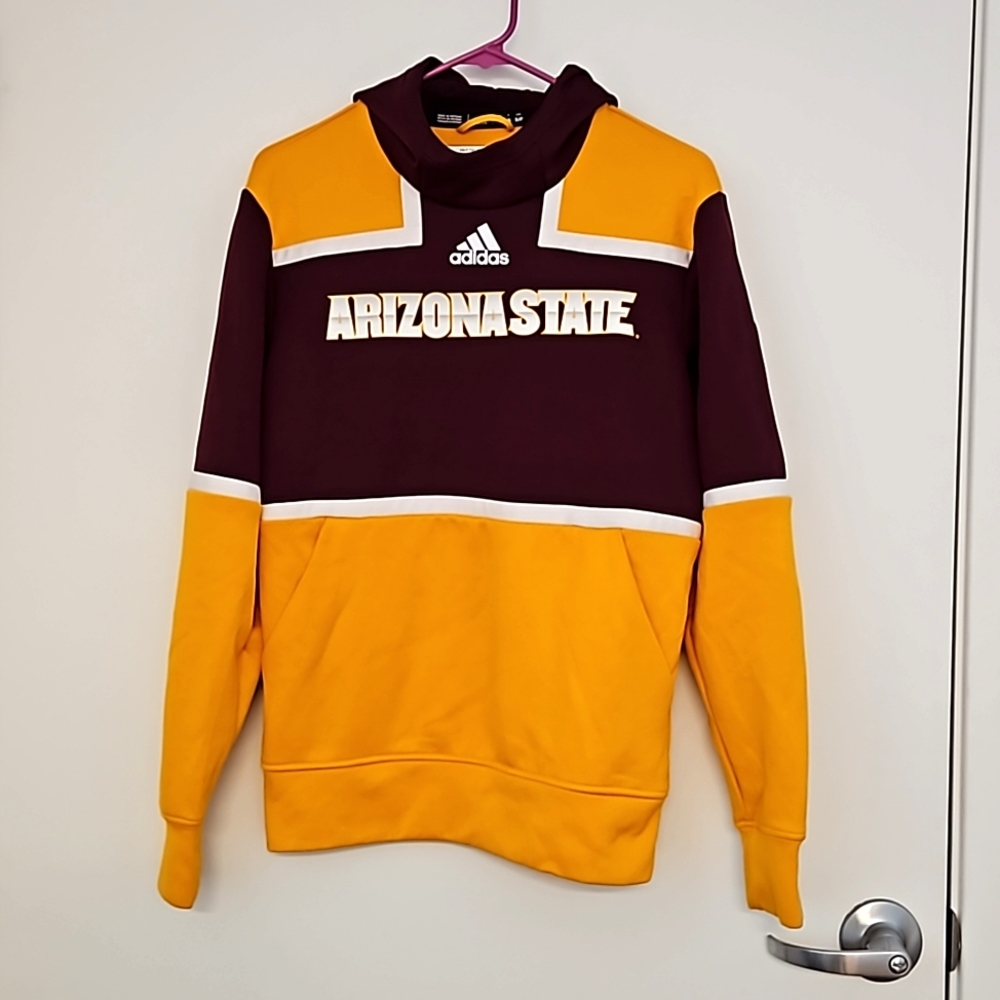 Arizona State adidas hoodie kangaroo pocket long sleeve NWOT Sml team athletics